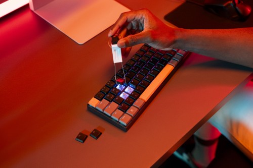 Cherry MX-LP 2.1 Compact Wireless RGB Keyboard in Black with Cherry MX Low Profile Speed Switches